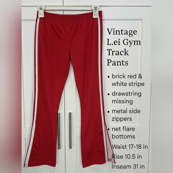 Vintage LEI Gym Track Pants – Y2K Vibes! - Picture 1 of 16